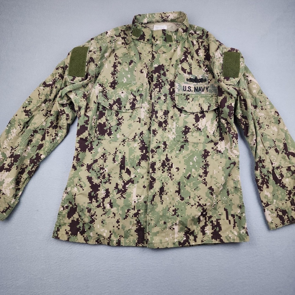U.S Navy Blouse Medium Reg Working Uniform Type III NWU Seals Military Camo Top